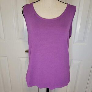 Austin Reed Lavender Purple Knit Tank Top Size L
